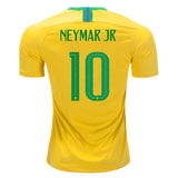 Men #10 Neymar Jersey Home Brazil National 2018 FIFA World Cup