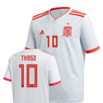 Men #10 Thiago Jersey Away Spain National 2018 FIFA World Cup