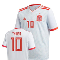 Men #10 Thiago Jersey Away Spain National 2018 FIFA World Cup