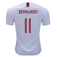 Men #11 Bernardo Jersey Away Portugal National 2018 FIFA World Cup
