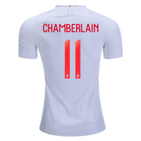 Men #11 Chamberlain Jersey Home England National 2018 FIFA World Cup