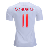 Men #11 Chamberlain Jersey Home England National 2018 FIFA World Cup