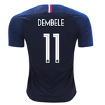 Men #11 Dembele Jersey Blue France National 2018 FIFA World Cup