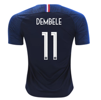 Men #11 Dembele Jersey Blue France National 2018 FIFA World Cup