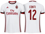 Men 12 Andrea Conti Jersey Away Soccer AC Milan Jersey 2018 Serie A
