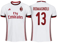 Men 13 Alessio Romagnoli Jersey Away Soccer AC Milan Jersey 2018 Serie A