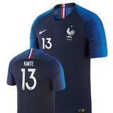 Men #13 Kante Jersey Blue France National 2018 FIFA World Cup