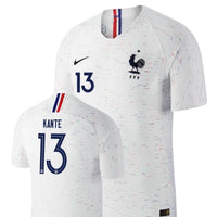 Men #13 Kante Jersey White France National 2018 FIFA World Cup