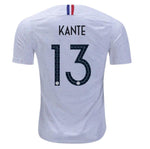 Men #13 Kante Jersey White France National 2018 FIFA World Cup