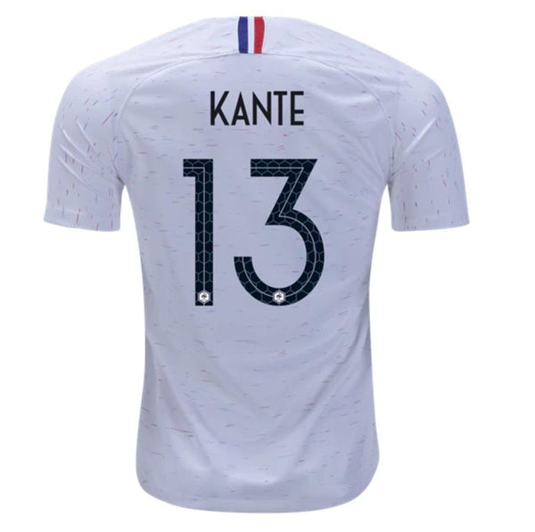 Men #13 Kante Jersey White France National 2018 FIFA World Cup