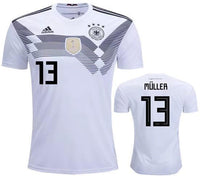 Men #13 Muller Jersey Home Germany National 2018 FIFA World Cup
