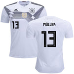 Men #13 Muller Jersey Home Germany National 2018 FIFA World Cup