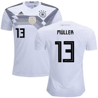 Men #13 Muller Jersey Home Germany National 2018 FIFA World Cup