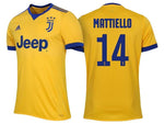 Men 14 Federico Mattiello Jersey Away Soccer Juventus Jersey 2018 Serie A