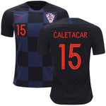 Men #15 Dulje ĆaletaCar Jersey Croatia National 2018 FIFA World Cup Player