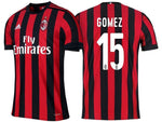 Men 15 Gustavo Gomez Jersey Home Soccer AC Milan Jersey 2018 Serie A