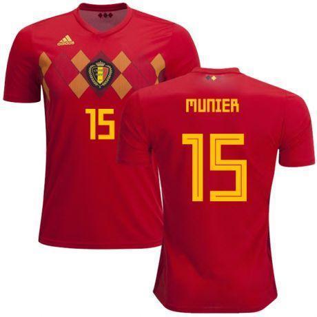 Men 15 Thomas Meunier Jersey Soccer Belgium Jersey 2018 World Cup Jersey