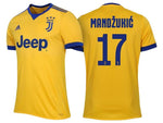 Men 17 Mario Mandzukic Jersey Away Soccer Juventus Jersey 2018 Serie A