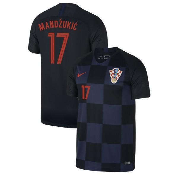 Men #17 Mario Mandžukić Jersey Croatia National 2018 FIFA World Cup Fanatics