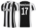 Men 17 Mario Mandzukic Jersey Home Soccer Juventus Jersey 2018 Serie A
