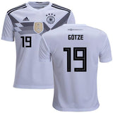 Men #19 Gotze Jersey Home Germany National 2018 FIFA World Cup