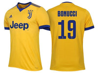 Men 19 Leonardo Bonucci Jersey Away Soccer Juventus Jersey 2018 Serie A