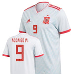 Men #9 Rodrigo Jersey Away Spain National 2018 FIFA World Cup