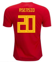 Men #20 Asensio Jersey Home Spain National 2018 FIFA World Cup