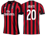 Men 20 Ignazio Abate Jersey Home Soccer AC Milan Jersey 2018 Serie A