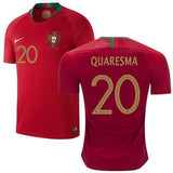 Men #20 Quaresma Jersey Home Portugal National 2018 FIFA World Cup