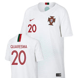 Men #20 Quaresma Jersey Away Portugal National 2018 FIFA World Cup