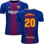 Men 20 Sergi Roberto Jersey Soccer Barcelona Jersey 2018 La Liga