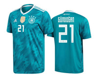 Men #21 Gundogan Jersey Away Germany National 2018 FIFA World Cup
