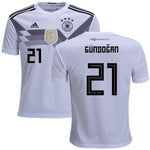 Men #21 Gundogan Jersey Home Germany National 2018 FIFA World Cup