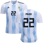 Men #22 Cristian Pavon Jersey Argentina National 2018 FIFA World Cup Player