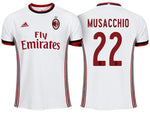 Men 22 Mateo Musacchio Jersey Away Soccer AC Milan Jersey 2018 Serie A