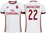 Men 22 Mateo Musacchio Jersey Away Soccer AC Milan Jersey 2018 Serie A