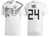 Men #24 Sane Jersey Home Germany National 2018 FIFA World Cup