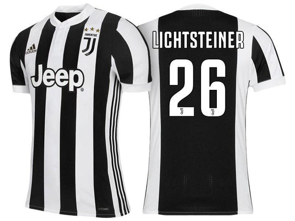 Men 26 Stephan Lichtsteiner Jersey Home Soccer Juventus Jersey 2018 Serie A