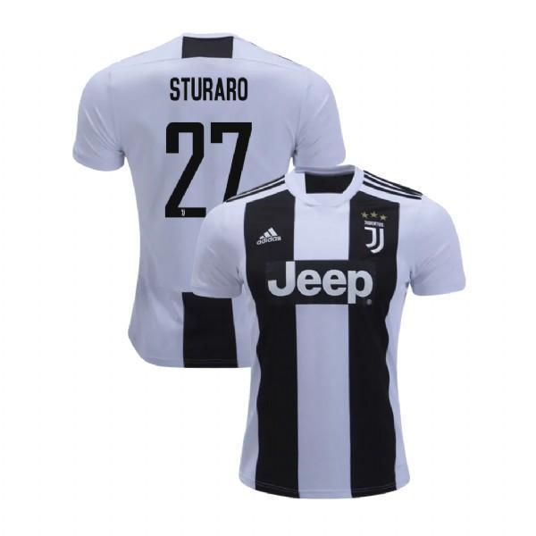 Men 27 Stefano Sturaro Jersey Home Soccer Juventus Jersey 2019 Serie A
