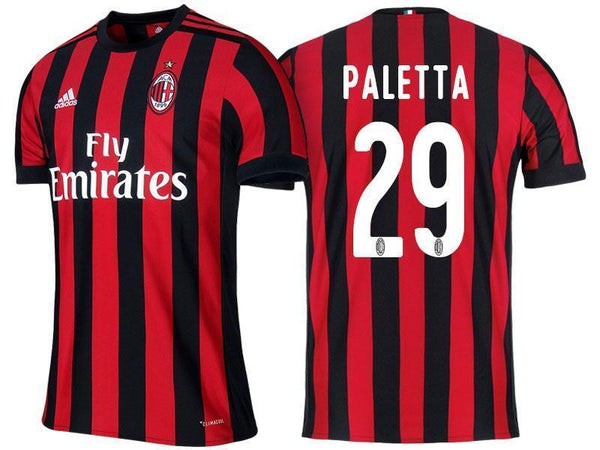 Men 29 Gabriel Paletta Jersey Home Soccer AC Milan Jersey 2018 Serie A