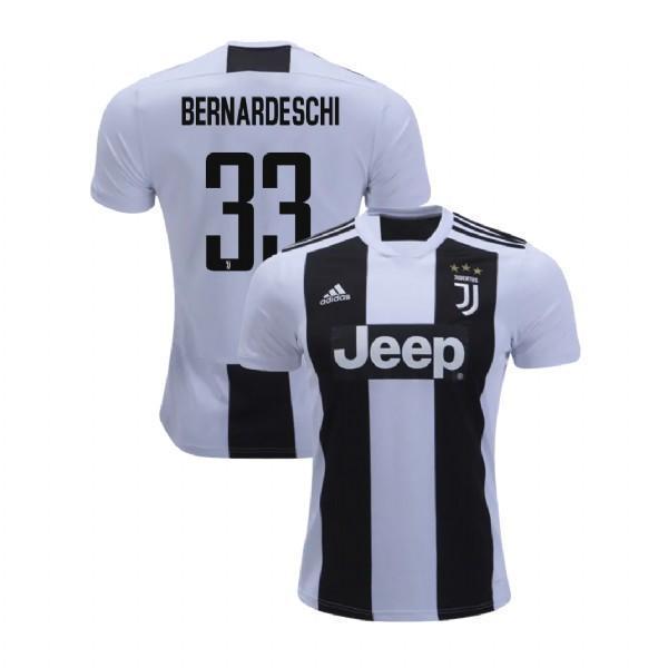 Men 33 Federico Bernardeschi Jersey Home Soccer Juventus Jersey 2019 Serie A