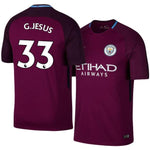 Men 33 Gabriel Jesus Jersey Away Soccer Manchester City Jersey Premier League