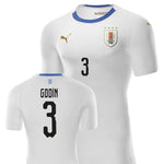 Men #3 Diego Godín Jersey Uruguay National 2018 FIFA World Cup Player