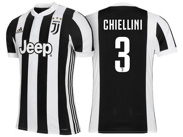 Men 3 Giorgio Chiellini Jersey Home Soccer Juventus Jersey 2018 Serie A