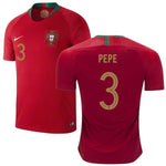 Men #3 Pepe Jersey Home Portugal National 2018 FIFA World Cup