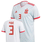 Men #3 Pique Jersey Away Spain National 2018 FIFA World Cup