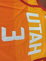 Men 3 Rubio Jazz Jersey City edition Yellow Orange Utah Jazz Jersey Fanatics