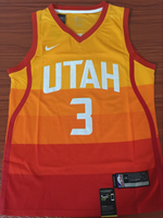 Men 3 Rubio Jazz Jersey City edition Yellow Orange Utah Jazz Jersey Fanatics