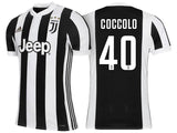 Men 40 Luca Coccolo Jersey Home Soccer Juventus Jersey 2018 Serie A